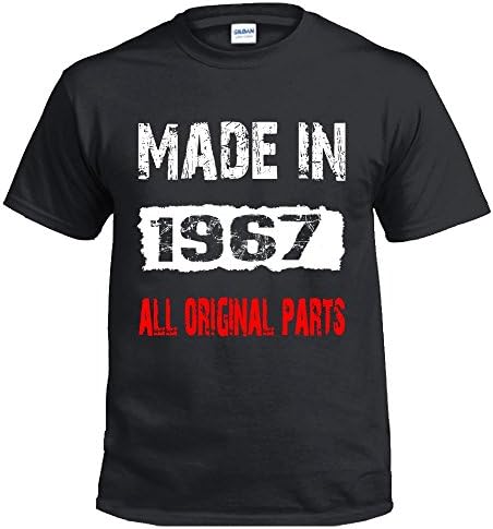 Smash Team - 50 Birthday gifts Made in 1967 birthday shirt All original parts tshirts (Large, Purple)