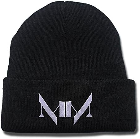 Marilyn Manson Logo Beanie Fashion Unisex Embroidery Beanies Skullies Knitted Hats Skull Caps