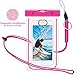 Waterproof Phone Case, Universal Dry Pouch Outdoor Cell Phone Floating Bag with Straps for iPhone 8 7 6s 6 Plus, Samsung Galaxy S8 S7 S6 Edge, Note 7 6 5, HTC One M8, LG G5, Huawei, Sony, etc (Pink)