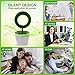 Plant Air Purifier for Desktop Removes Airborne Particles Smoke Air Pollutant Allergen Dust Pollen PM2.5 for Asthma Allergies Smokers Pets Air Cleaner Ionizer Releasing Negative Ions for Home Office