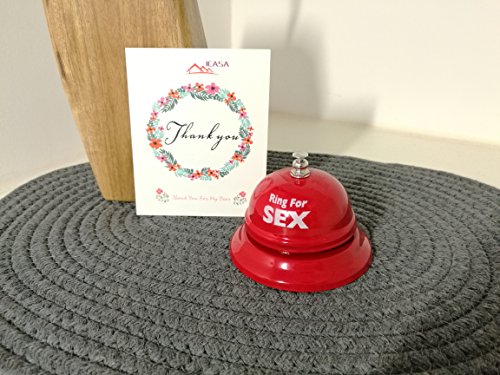 ICASA Party Game Bell, Funny Toy Ring for Me Call Bell Party Prop Toy,Great Fun Creative Novelty Gag Gifts & Hilarious Valentines for a Party,Romantic Gift for Lovers, Valentine