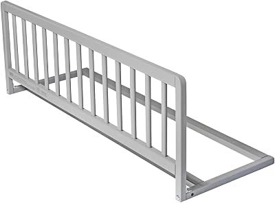 Safetots Wooden Bed Guard Grey 110cm x 38cm Pre-Assembled