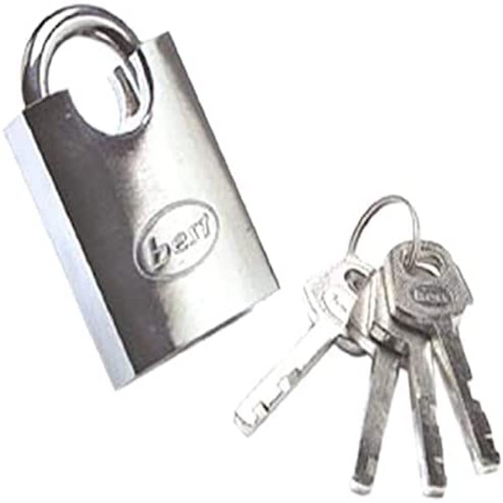 Merriway® BH01300 Chrome on Brass Padlock with Brass Mechanism, 50mm (2 inch)