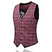 YFFUSHI Men's Advanced Custom Vest Skinny Wedding 4 Button Waistcoat Slim