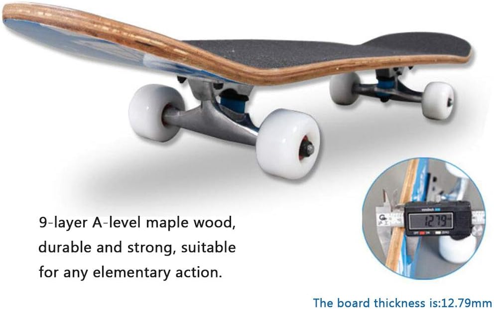 Sumeber Skateboard Adult Tricks Skate Board for Beginner Birthday Gift Skateboards for Teens Kids Adults, Fantasy Elk - Image 5