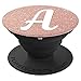 Pop Socket Cell Phone A Initial rose gold Capital Letter A - PopSockets Grip and Stand for Phones and Tablets