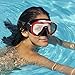 Whale An-ti Fog Dive Mask Scuba Diving Goggles,Waterproof and Quick Adjustable Snorkeling Masks for Men & Women-Red