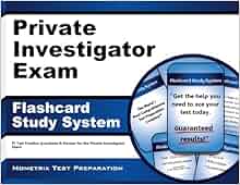Private Investigator Exam Flashcard Study System Pi Test