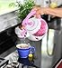 HOME-X Pink Flamingo Whistling Tea Kettle, Animal Teapot, Kitchen Accessories and Décor