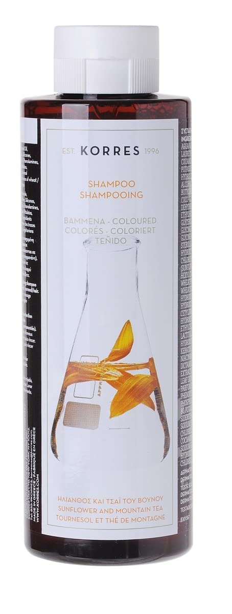 KORRES Shampoo Sunflower and Mountain Tea for Coloured Hair 250 ml