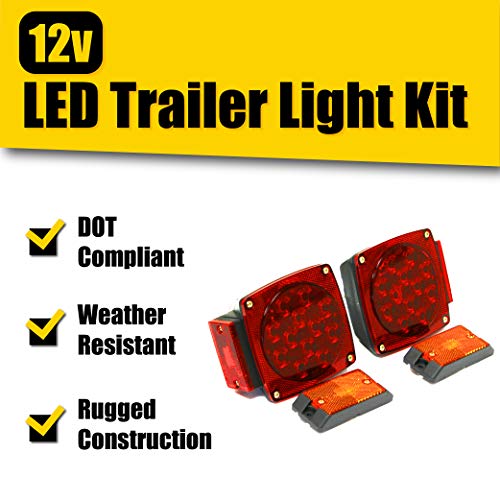 MaxxHaul 70205 Trailer Light Kit 12V All LED , Left and Right