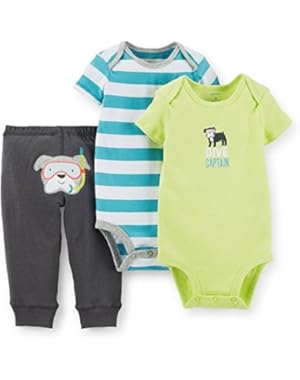 Carters Baby Boys 3 Piece Take Me Away Set (Baby) - Dive Captain NB
