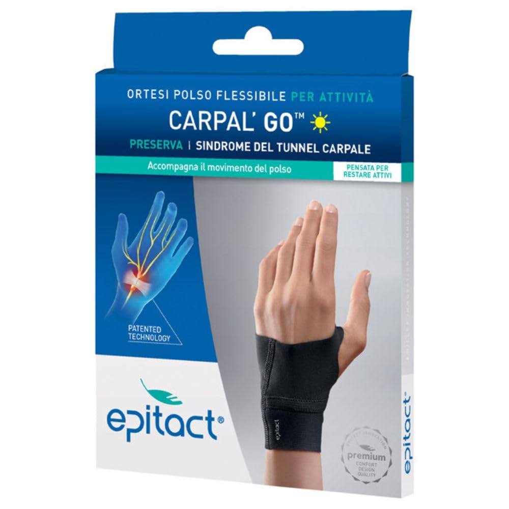 Epitact® Carpal'GoTM Flexible Wrist Orthosis for Left Carpal Tunnel Syndrome Size M 1 Piece