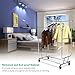 TomCare Garment Rack Double Clothes Racks Adjustable Clothing Rack Extensible Clothes Hanging Rack Commercial Grade Garment Rolling Racks for Hanging Heavy Duty Stainless Steel Garment Rack on Wheels