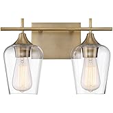 Savoy House 8-4030-2-322 Octave Bohemian Clear Glass Bathroom Vanity Wall Light, 2-Light 120 Total Watts, 10" H x 14" W, Warm