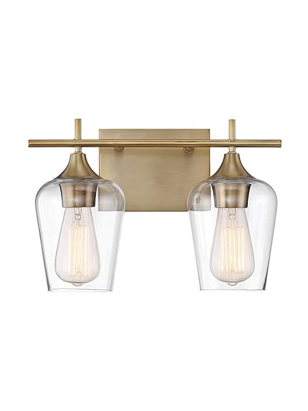SAVOY HOUSE 8-4030-2-322 OCTAVE BOHEMIAN CLEAR GLASS BATHROOM...