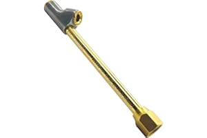 JON MFB Semi Truck Air Chuck for Tires. Extended Reach Dual Head, 1/4 Inch FNPT, 200 psi. This Tire Air Chuck Fits RV, Dually Trucks, and Cars. Closed Chucks for Direct Connection to Air Compressor.Medium.