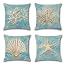4 Federe Per Cuscini Autunnali 45x45 Cm - Tema Zucche E Foglie, In Lino, Per Divano, Letto, Giardino