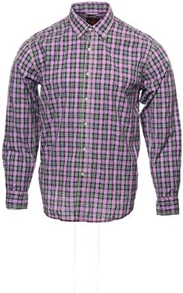 EQ by Equilibrio Purple Button Down Shirt Sport , Size XLarge