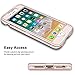 Anuck Case for iPhone 8 Plus Case, for iPhone 7 Plus Case 5.5 inch, Crystal Clear 3 in 1 Heavy Duty Defender Shockproof Full-Body Protective Case Hard PC Shell Soft TPU Bumper Cover - Clear Rose Gold
