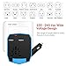 FOGEEK Worldwide Travel Adapter w/ CAR CHARGER : International Plug [US UK EU AU] with Dual USB Charging Ports, Car Charger Safety Fused Charger for Mobile/Tablet/Camera/Laptop in 150+ Countries
