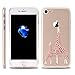 iPhone 7 Case, LUOLNH [New Creative Design] Flexible Soft TPU Silicone Gel Soft Clear Phone Case Cover for iPhone 7 4.7 inch,( 2 Giraffe)