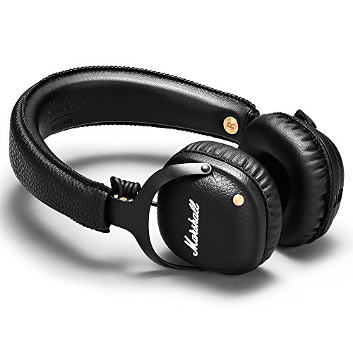 Bluetooth Headphones--Wireless, Black Marshall MID