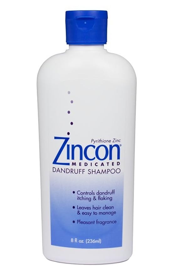 Zincon Medicated Dandruff Shampoo, 8 fl oz (Pack of 2) Beauty