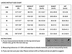 Wetsuit 3mm Neoprene Wetsuit for Women Full Suits