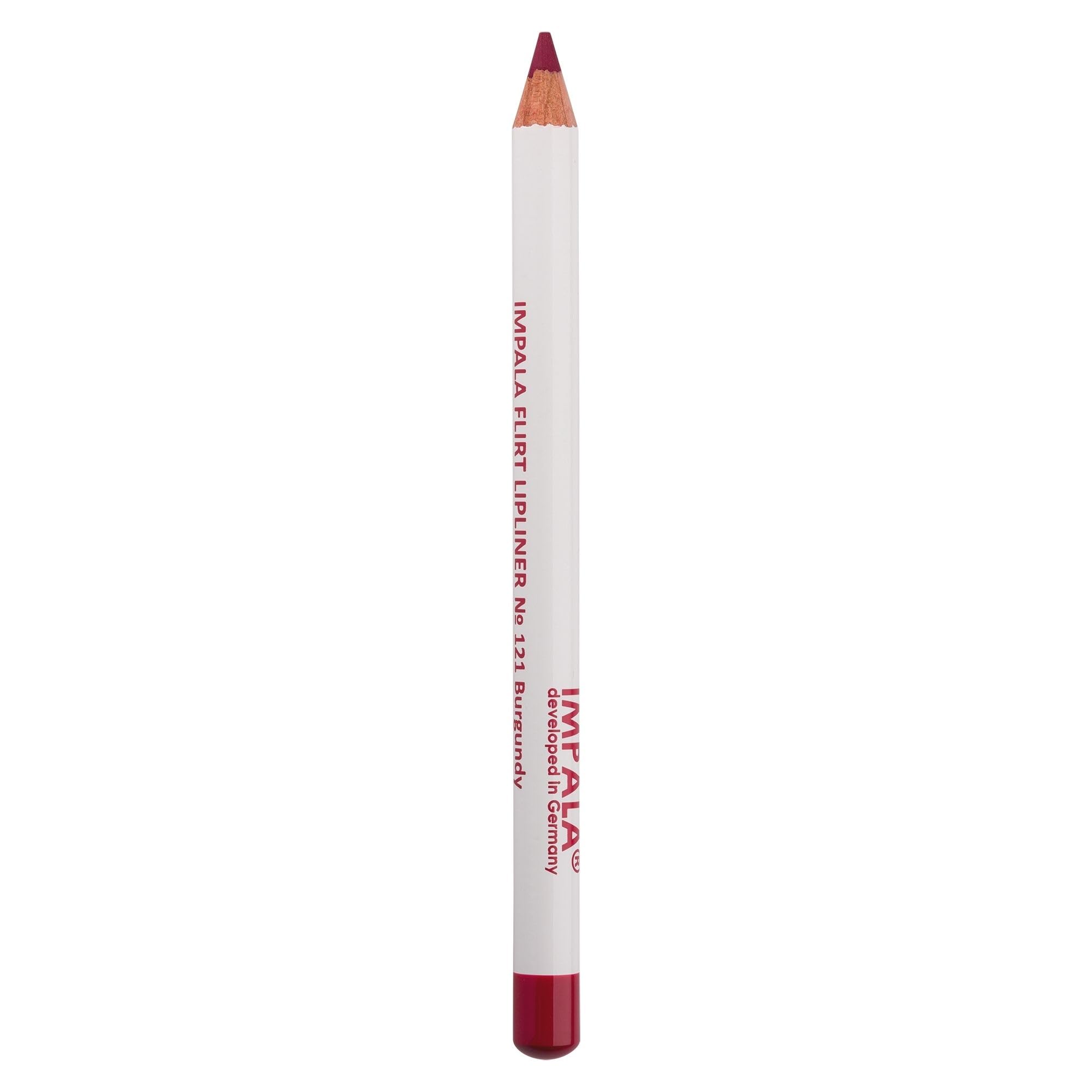 IMPALA | Lip Liner Color 121 Burgundy | Long-Lasting Waterproof Creamy Lip Liner | Lip Plumping Effect | Long-Lasting Matte Lipstick, Professional Makeup