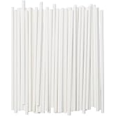Reharvest Unwrapped 8-Inch, No-Sog Straws [Pack of 100], 100% Biodegradable, Home Compostable, Plastic-Free, PFAS-Free, BPA-Free, Made of Eco-Friendly Plant-Based Bagasse Sugarcane Fibers, White