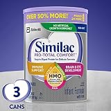 Similac Pro-Total Comfort Infant Formula OPTI-GRO, Non-GMO, Easy-to-Digest, Gentle Formula, with 2'-FL HMO, for Immune Support, Baby Formula, Powder, 36 Ounce, Pack of 3