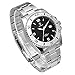 Men's Wrist Watch - COMIO Business Stainless Steel Waterproof Quartz Watches - Black
