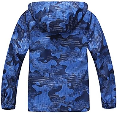 Hiheart Boys Windproof Fleece Lined Padded Jacket Outdoor Coat with Hood