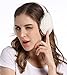 Metog Adult Knitted Removable Warm Winter Earmuffs White