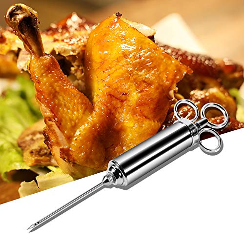 Meat Injector, Turkey Injector Syringe, Stainless Steel Injector