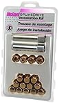 McGard 65457GDC Chrome/Gold SplineDrive Wheel Installation Kit (M12 x 1.5 Thread Size) - For 4 Lug Wheels