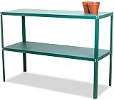 Lacewing 118cm 2 Tier Greenhouse Staging Potting Bench Tool Storage Rack view 1