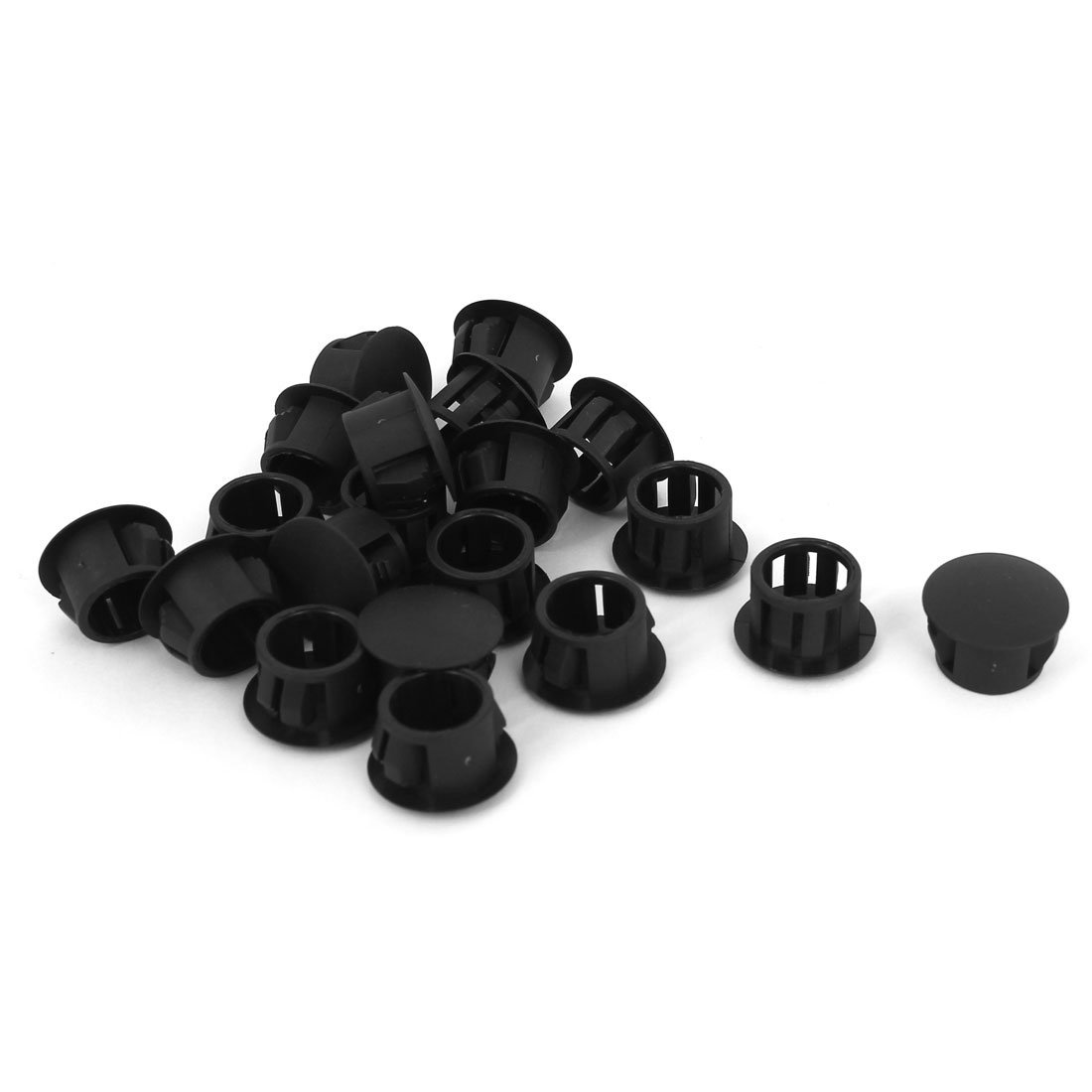 Plastic Snap in Mounting 13mm Panel Hole Plugs 20pcs Black Amazon.co