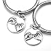 Top Plaza 2pcs/Set Pinky Promise Charm BFF Best Friend Forever Keychain Keyring Friendship - Couple Lover Valentine's Day Gift