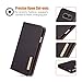 Case Compatible with Samsung Galaxy Note 8, BENTOBEN Genuine Leather Wallet Slim Flip Cover with Kickstand 3 Credit Card Holder Cash Slots Protective Phone Cases for Samsung Galaxy Note 8, Brown