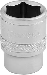 Draper 16541 15 mm 3/8 Inch Square Drive 6 Point Socket Blue