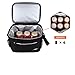 opux Insulated Lunch Box Men Women, Lunch Bag for Work School, Leakproof Soft Cooler Tote Adult, Large Lunch Pail Kids Boys Girls, Picnic Beach Food Bag with Shoulder Strap, Black