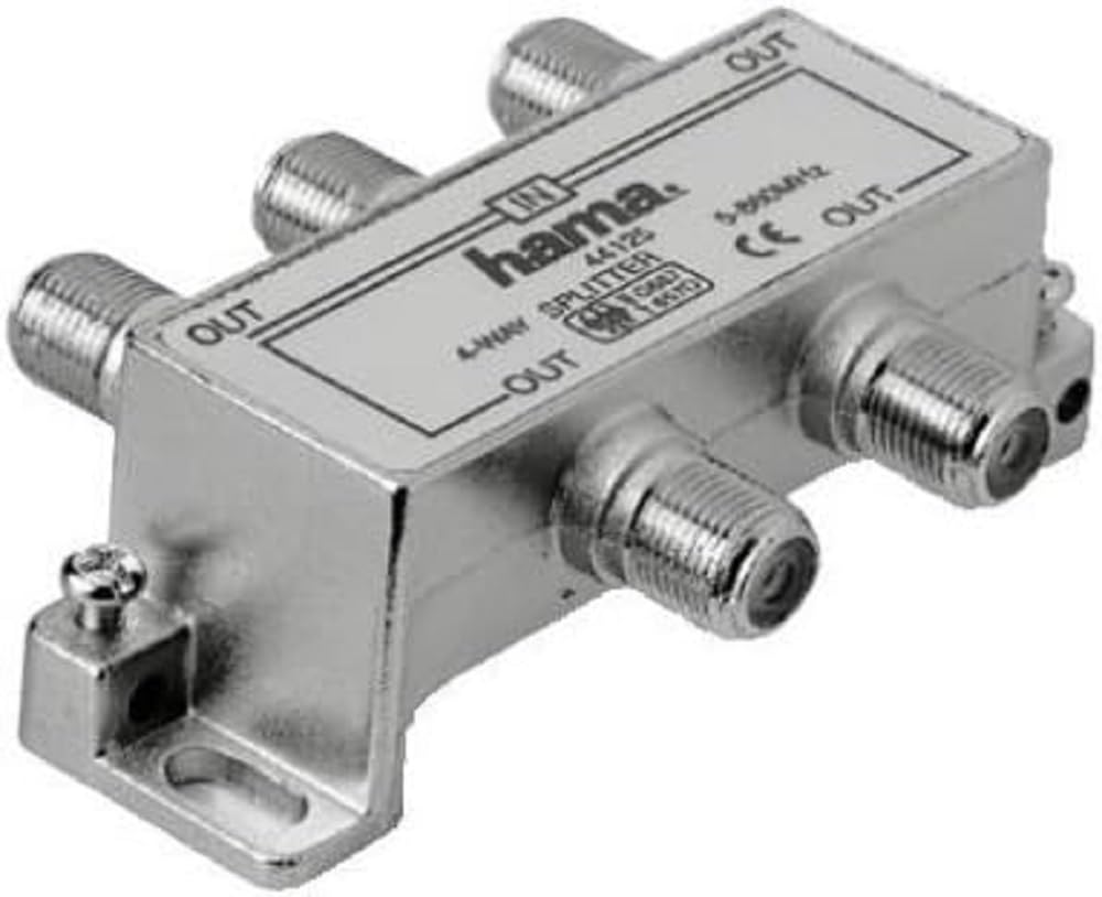 Hama 4-Way Broadband Cable Splitter