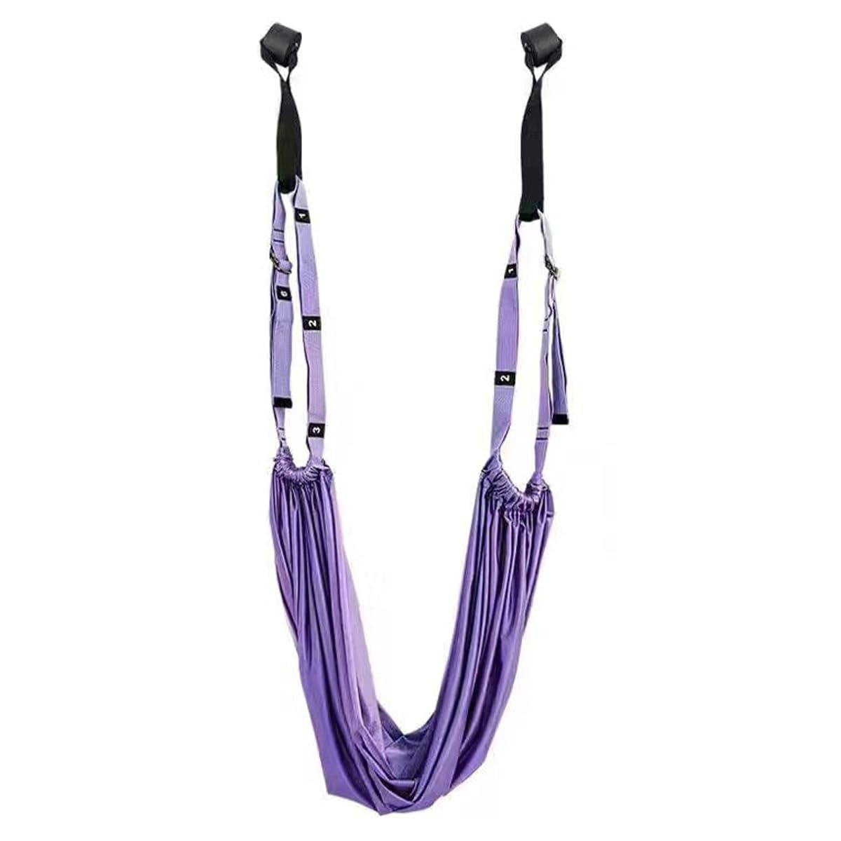 Sarini Yoga Stretching Strap Adjustable Height Leg Stretcher Waist Back Stretch Band Exercises Door Flexibility Tensile Trainer