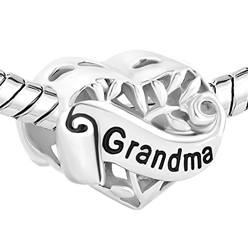 LovelyJewelry Sister Wife Grandma Heart Sterling Silver I Love You