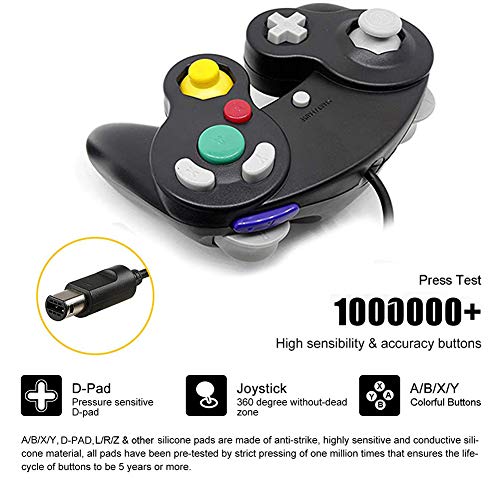Gamecube Controller, Classic Wired Controller for Wii Nintendo Gamecube Black