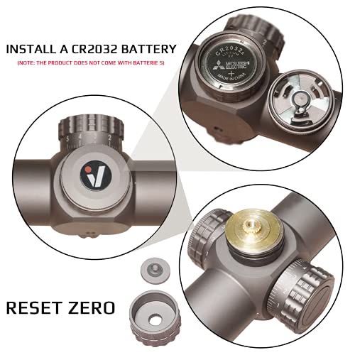 Optics VICTOPTICS S6 Burnt Brown 1-6X24 SFP LPVO Scope in