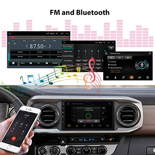 Podofo single double din android car stereo con gps bluetooth su