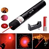 LUCHENG Tactical Red Hunting Rifle Scope Sight Laser Pen, Demo Remote Pen Pointer Projector Travel Outdoor Flashlight, LED Interactive Baton Funny Laser Toy pet Toys